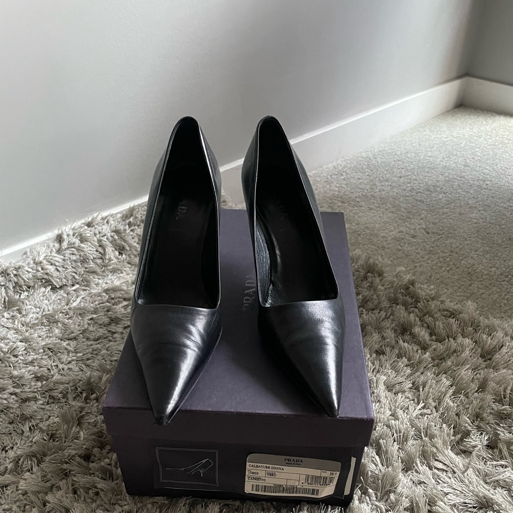 Prada black pumps